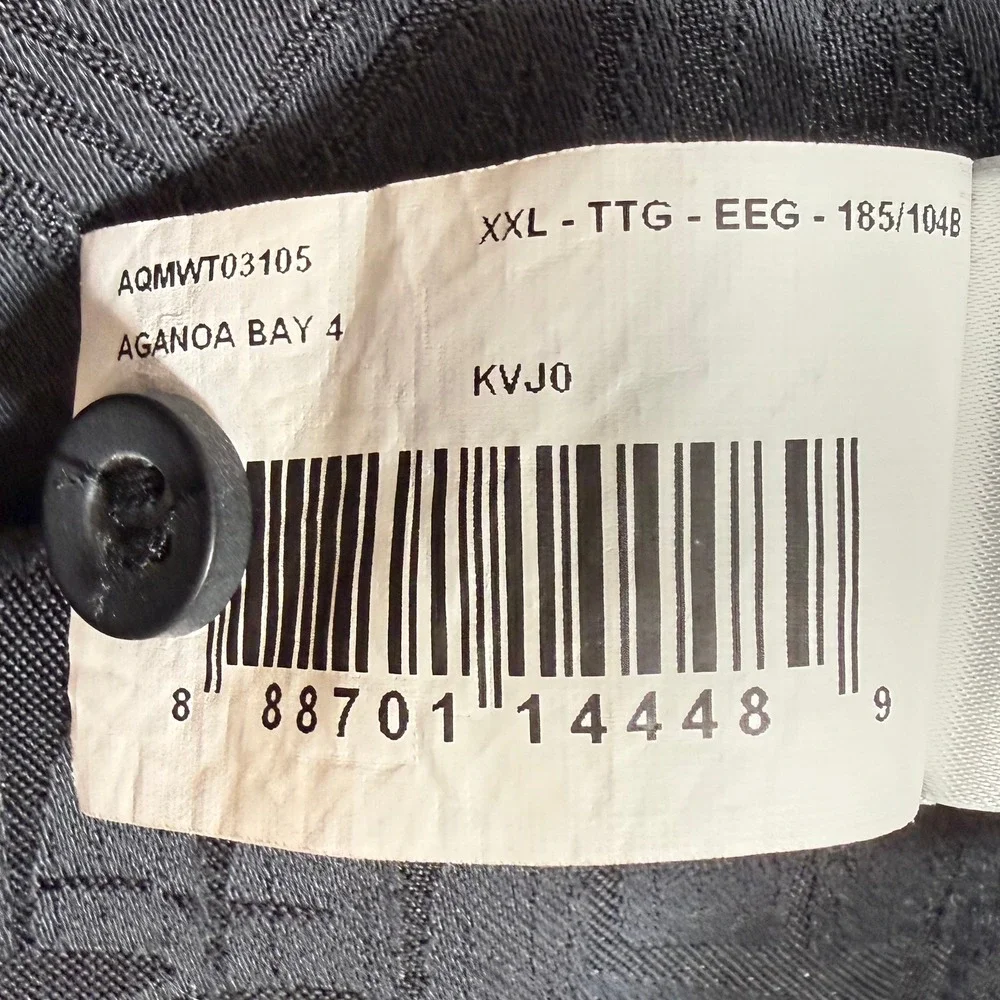 Quiksilver Waterman Aganoa Bay Shirt Mens XXL EUC Black Tribal Camp Short Sleeve - Picture 11 of 11